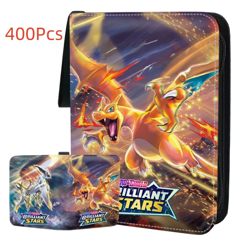 

400PCS Pokemon Binder Photocards Anime Kids Toy Cards Album Card Photo Holder Letters Collection Folder Hobby Collectibles Toys