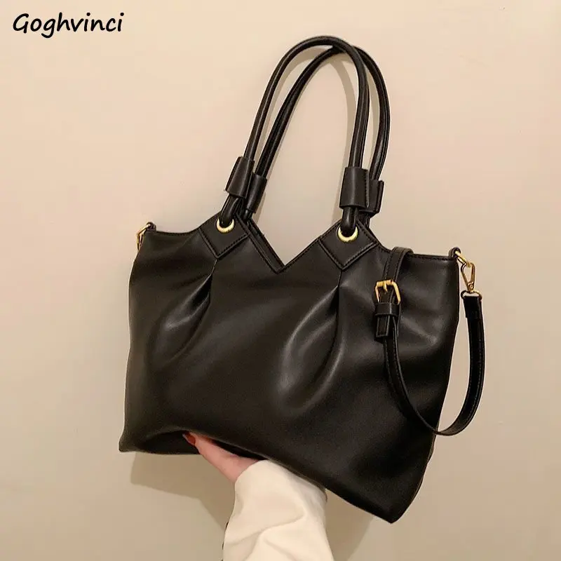 

Women Shoulder Bags PU Leather Handbags Casual Elegant Underarm All-match Fashion Ladies Daily Cross-body Totes Large Capacity