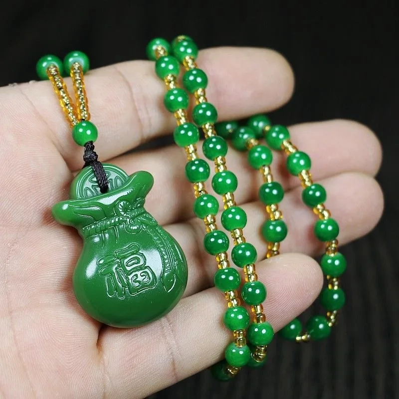 У Huanglong Jasper имелся раньше от поколения до мужские и женские ожерелья с монетами