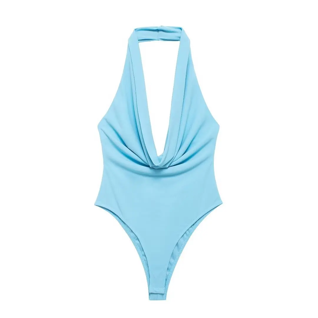 Элегантный женский костюм с подтяжками летние однотонные трико без рукавов