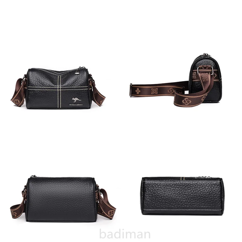 100% натуральная кожа модные сумки через плечо для женщин высококачественные