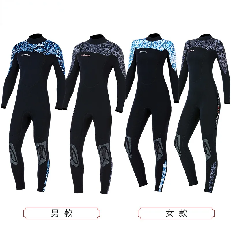 Цельные Гидрокостюмы 3 мм неопреновые костюмы для подводного плавания с