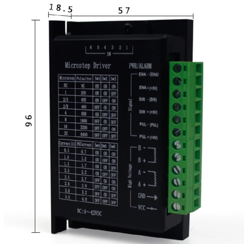 Драйвер TB6600 для шагового двигателя 32 сегмента постоянный ток 9-40 В 4 0 А подходит