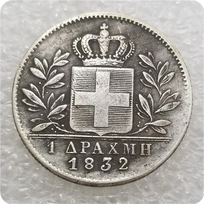 

Коллекционная серебряная монета Греции 1832 года 5 драхма