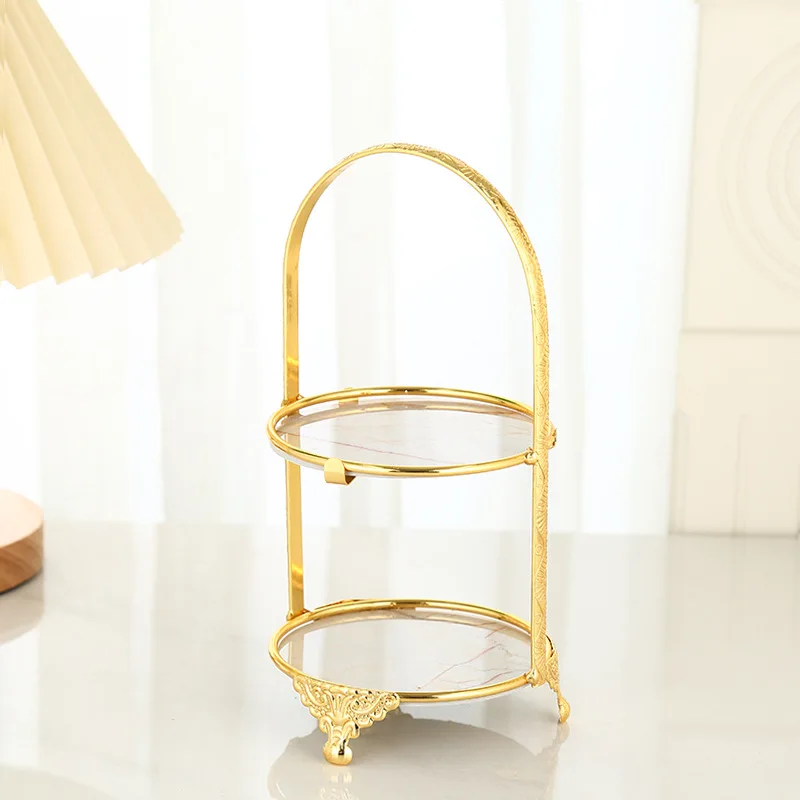 

European Cake Rack Dessert Taipei European Dish Afternoon Refreshment Rack Iron Art Display Rack Decorative Shelves