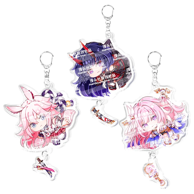 

Honkai Impact 3 Elysia Keychain Accessories Anime Game Backpack Pendant Prop Badge Gift