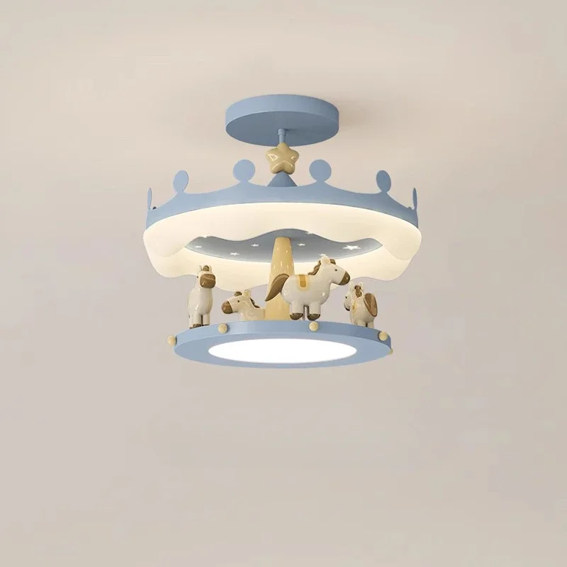 GHJUYIOL детская комната теплая и романтическая люстра для спальни мультфильм