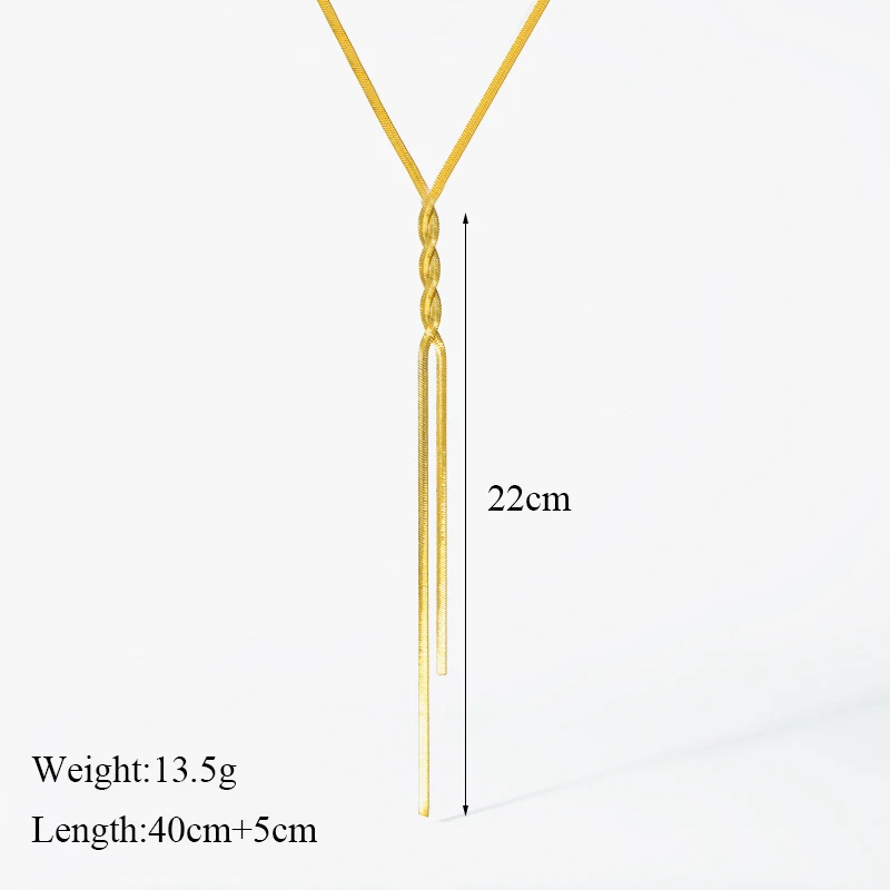 Женская цепочка-змея из нержавеющей стали