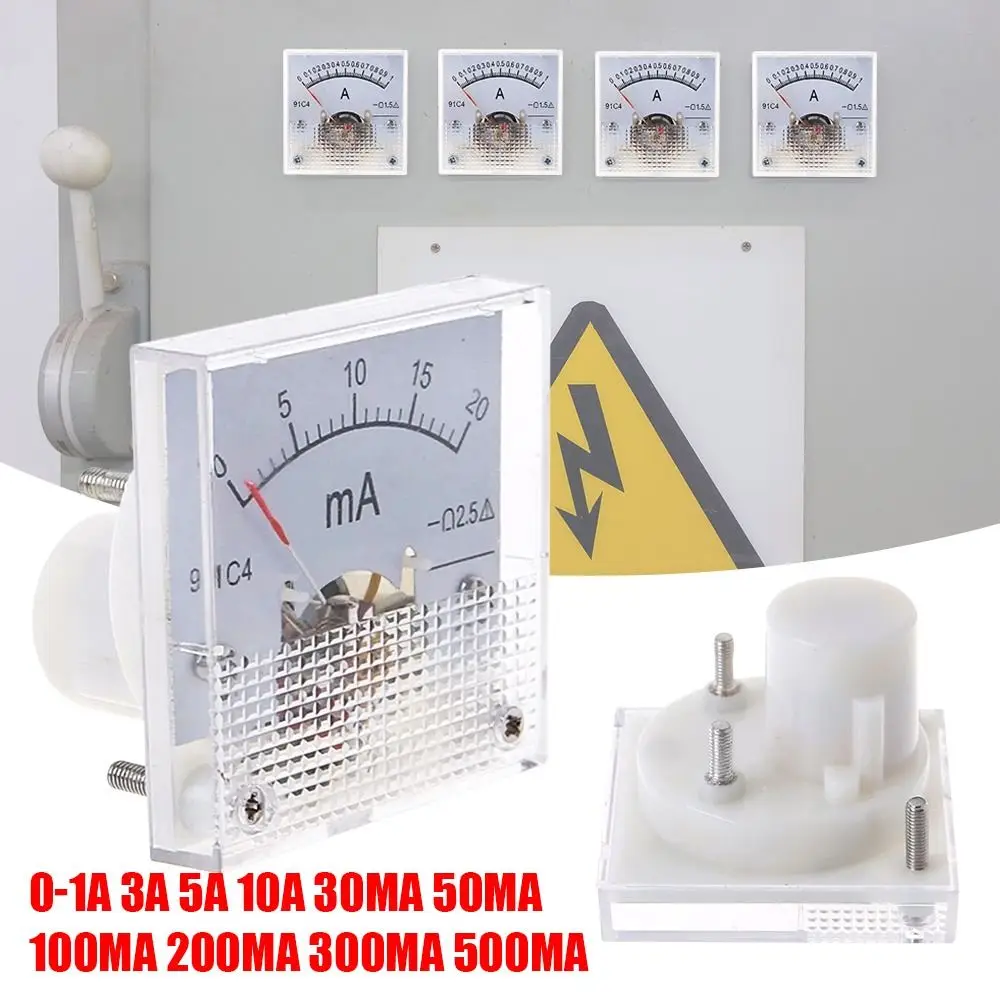 

Указатель 91C4 0-1 А 2 А 3 А 5 А 10 А 300 мА 500 мА Высокоточный Амперметр аналоговая панель измерительный инструмент DC Амперметр
