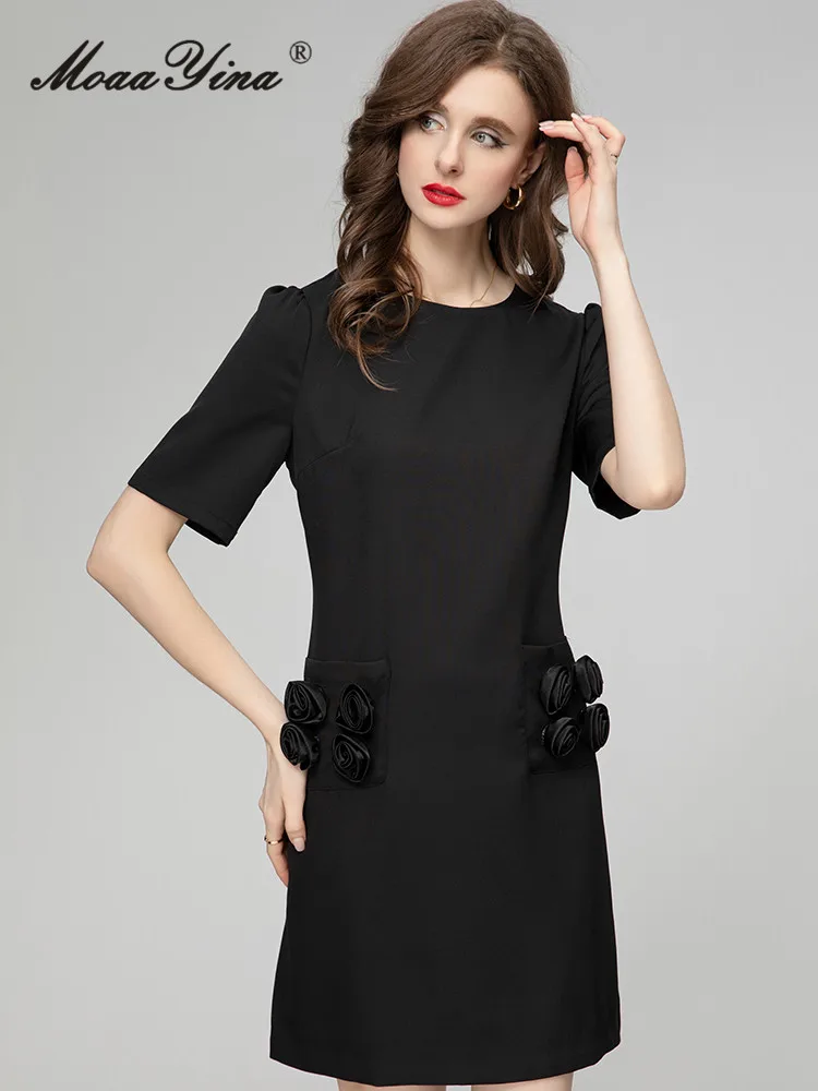 MoaaYina весеннее модное дизайнерское красное винтажное вечерние платье для женщин