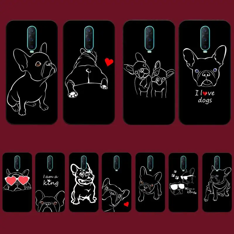 

French Bulldog Phone Case for Vivo Y91C Y11 17 19 17 67 81 Oppo A9 2020 Realme c3