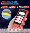 Диагностический сканер OBD2 LAUNCH X431 CRE205, OBD2 ABS прибор для считывания кодов подушек безопасности, прибор для диагностики TPMS SAS OIL EPB 5, сброс, бесплатное обновление