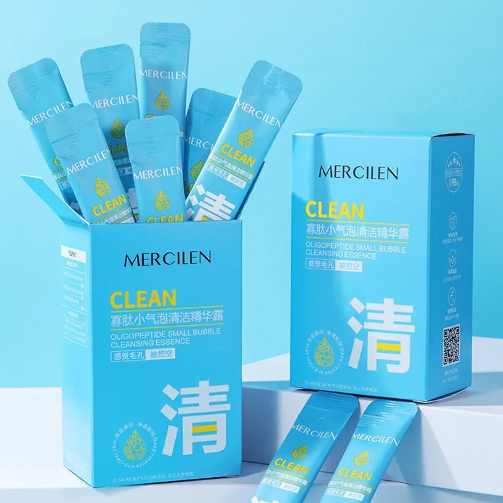 

Эссенция для очистки пор J4U4, маленькая пузырьковая эссенция для глубокого очищения, антивозрастной уход за кожей, 4 мл * 20 упаковок