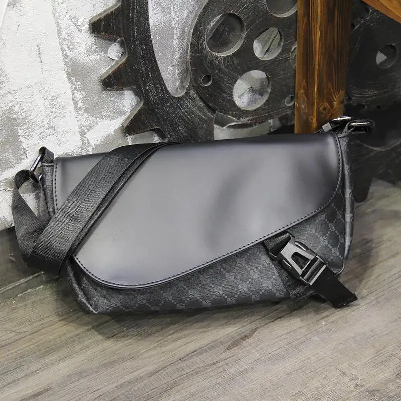 Модная мужская сумка через плечо на одно повседневная клетчатая модная