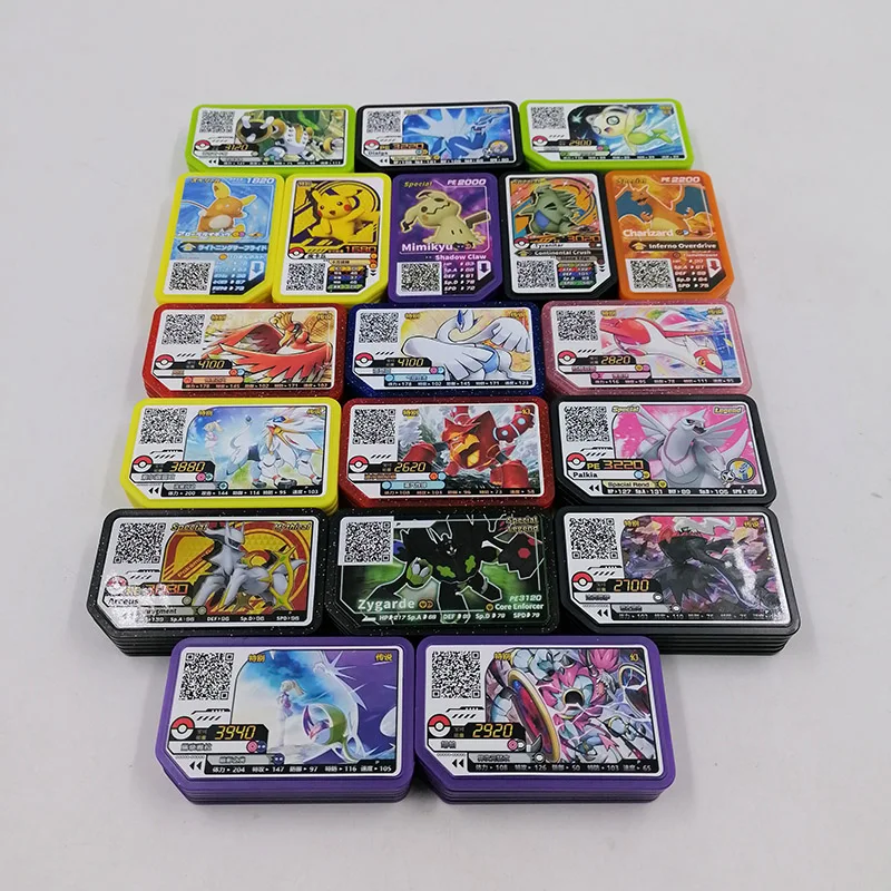 TAKARA TOMY Pokemon Ga ole диски аркадная игра QR P Карта Акция специальный диск Легенда Zygarde
