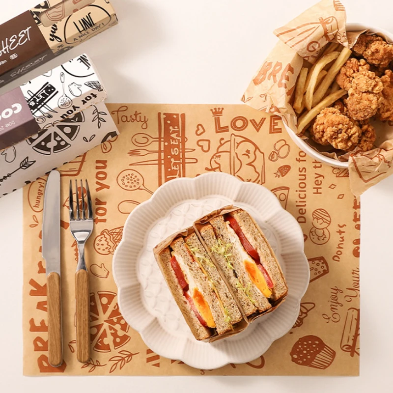 Не прилипающая бумага для выпечки воск украшения Мультяшные листы пищевая