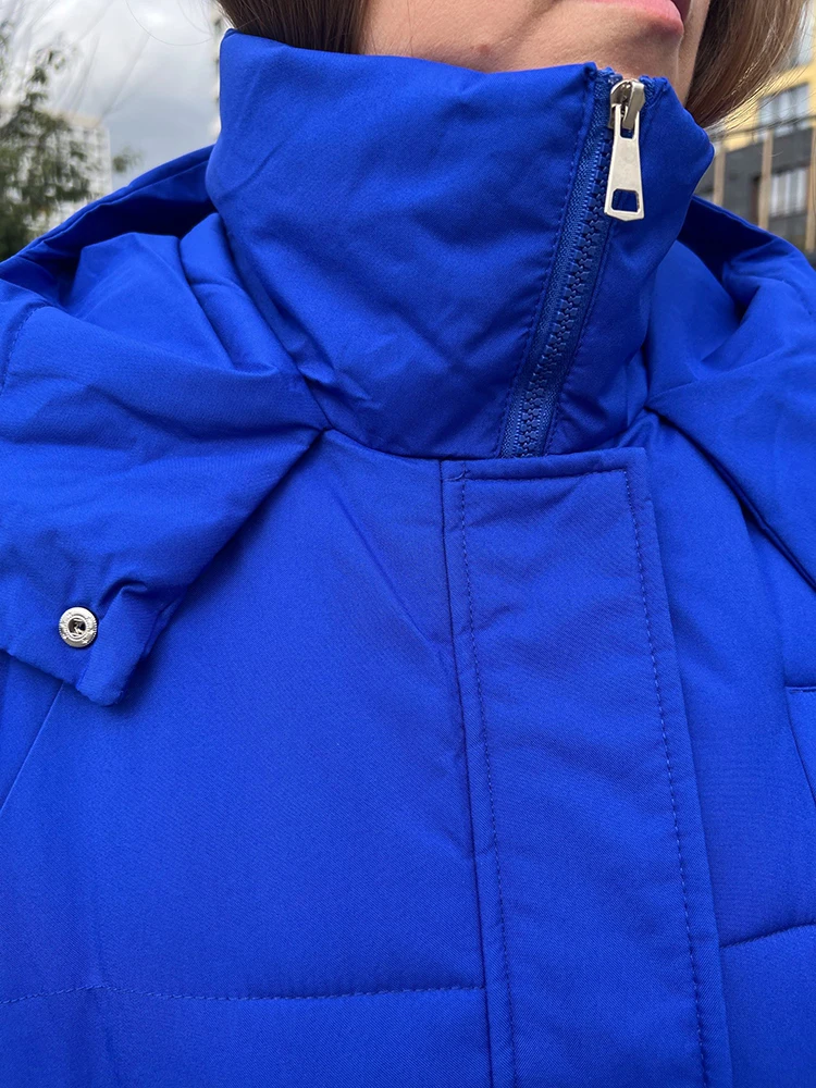 -30 Degrees Winter Women Hooded Parkas X-long Jackets Casual Thick Warm Windproof Coat Female Outwear Long Streetwear Size 3XL