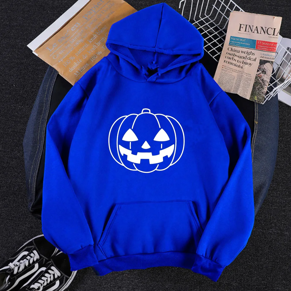 Pumpkin Hoodies Women Fall Sweatshirt Halloween Pumpkin Clothing Print Thanksgiving Hoodies Women Tops Korean Casual
