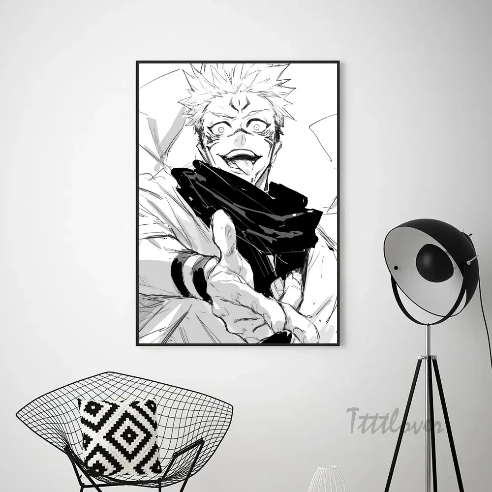 Аниме-плакаты юютсу Райзен сукуна наклейки декор для игровой комнаты подарки