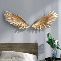 nordic living room tv background wall decoration pendant feather decoration wall hanging wing wall decoration room decoration