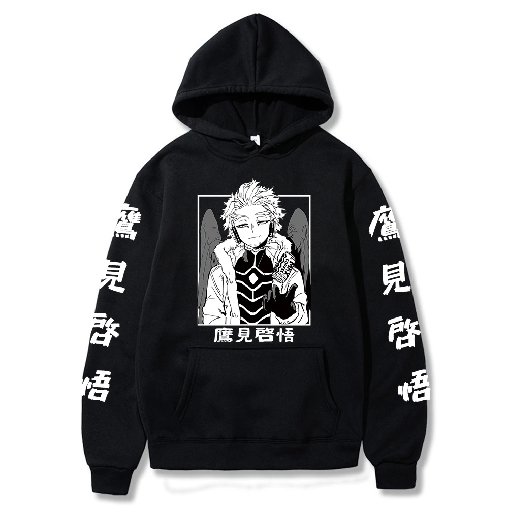 

My Hero Academia Unisex Hoodies Japanese Anime Hawks Printed Men's Hoodie Streetwear Long-sleeved Sweatshirts Tops