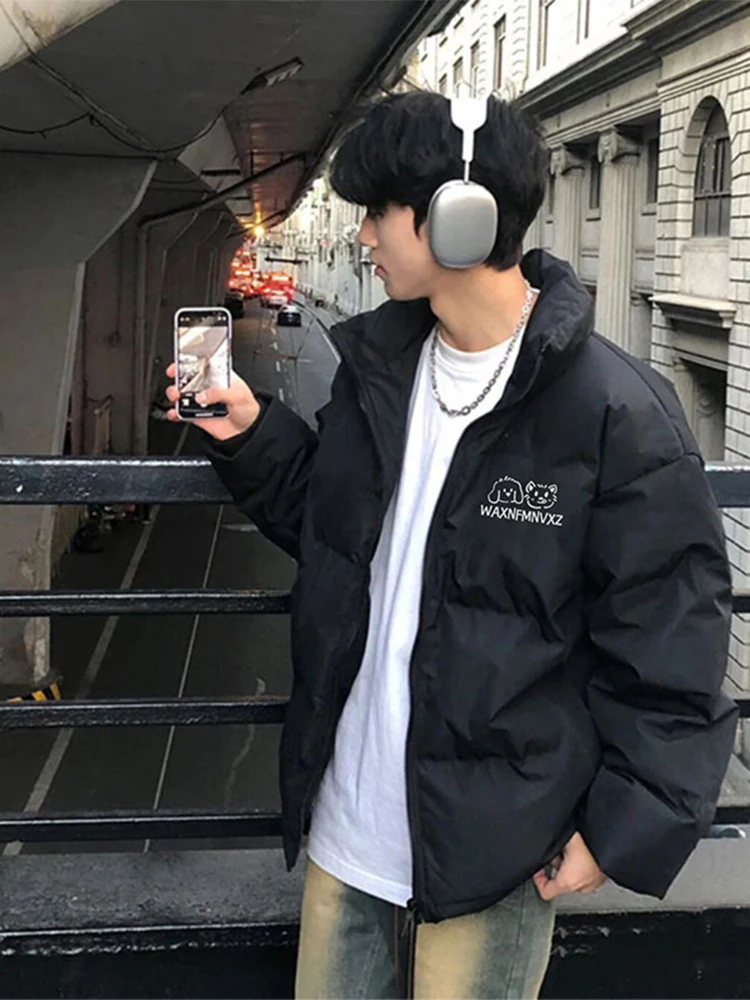 Простое пальто с хлопковой подкладкой в американском стиле High Street мужское зимнее