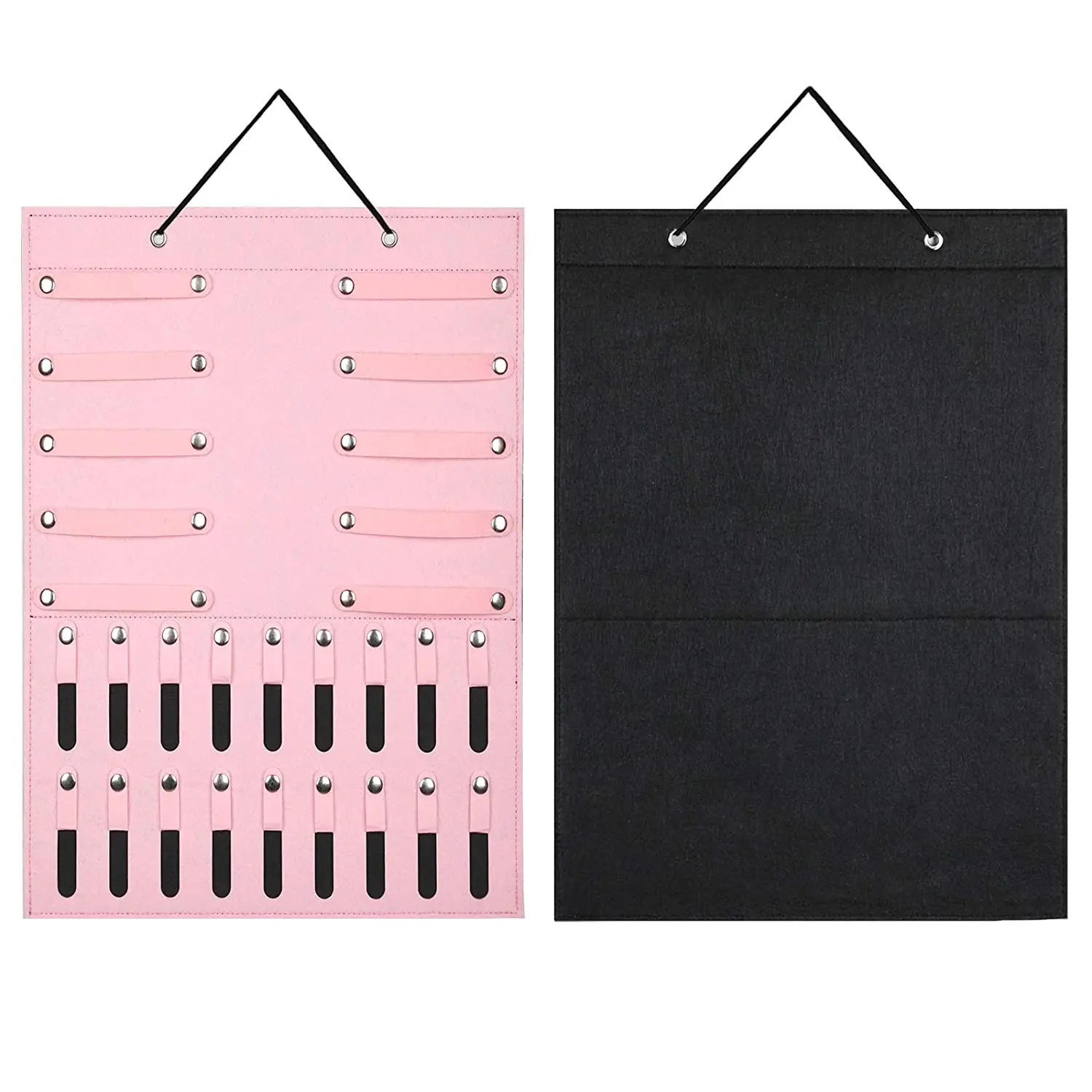 Подвесной органайзер из розового фетра для хранения солнцезащитных очков