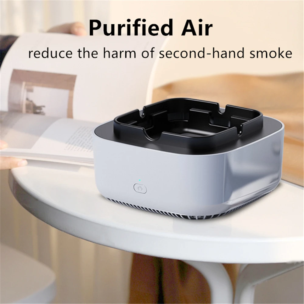 

Electronic Ashtray with Air Purifier Function Home Multi-purpose Ashtray Aromatherapy Machine for Filtering Harmful Substances