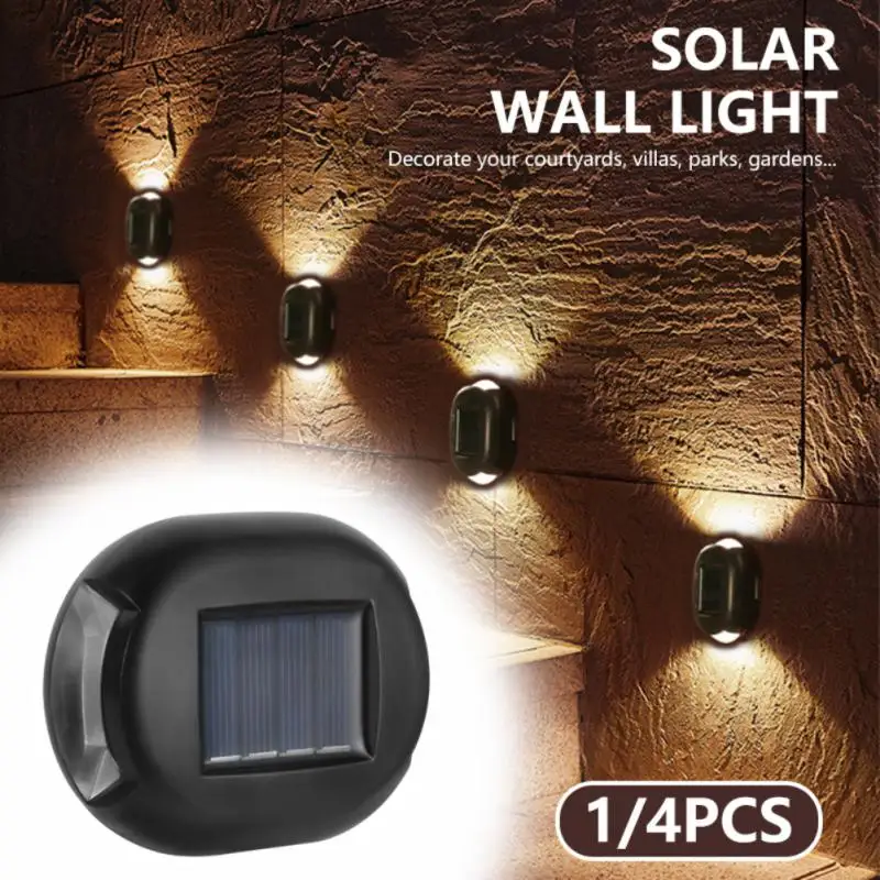 

Outdoor Solar Wall Lights Smart Control Porch Lamp LED Waterproof Garden Decor Lighting Fence Courtyard Lawn Landscape Light