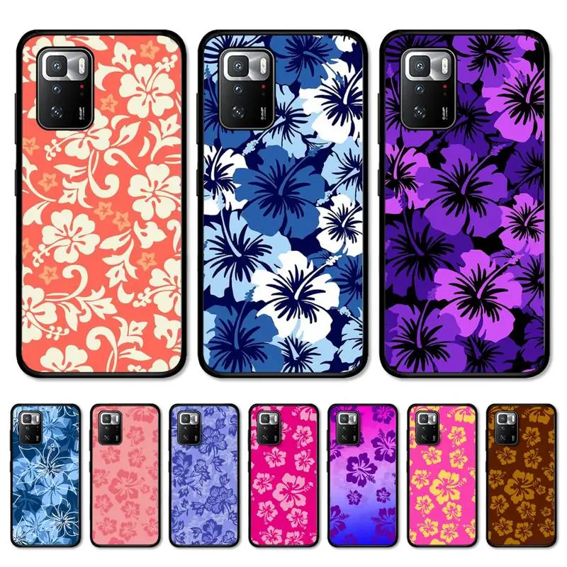 

Pink Hibiscus Retro Hawaiian Flower Phone Case for Redmi 5 6 7 8 9 A 5plus K20 4X S2 GO 6 K30 pro