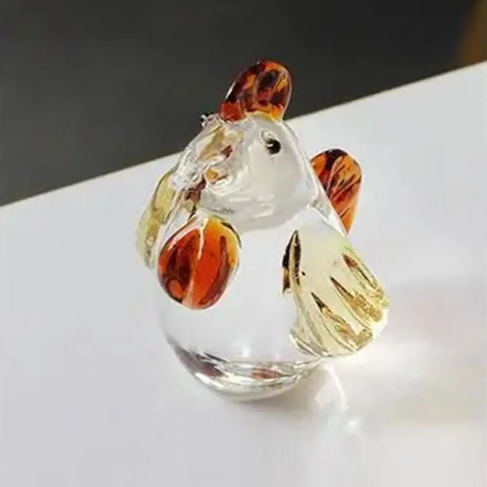 Мини глянцевое Хрустальное украшение петух милая фигурка курицы из мультфильма