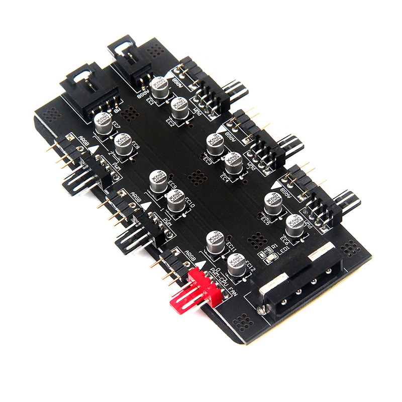 6 портов ШИМ-вентилятор концентратор конвертер 5 В 3 контакта RGB-разветвитель