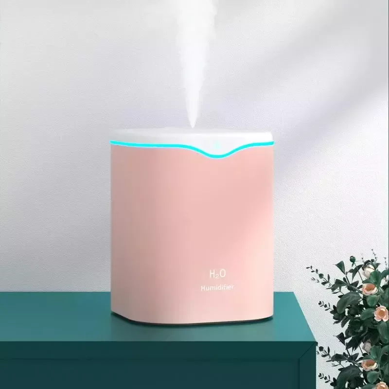 

NEW2023 Small Portable USB Dual Jet Humidifiers Creative Home Desktop Large Capacity Compact Portable Small Square Humidifier