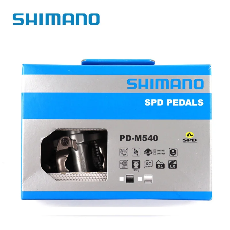 Велосипедные педали Shimano PD M520 M540 для горного велосипеда велосипедные