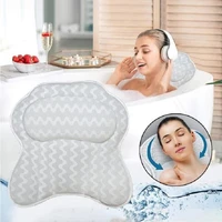 white butterfly bath pillow breathable bathroom cushion accersories for home bathroom accessories with suction cups