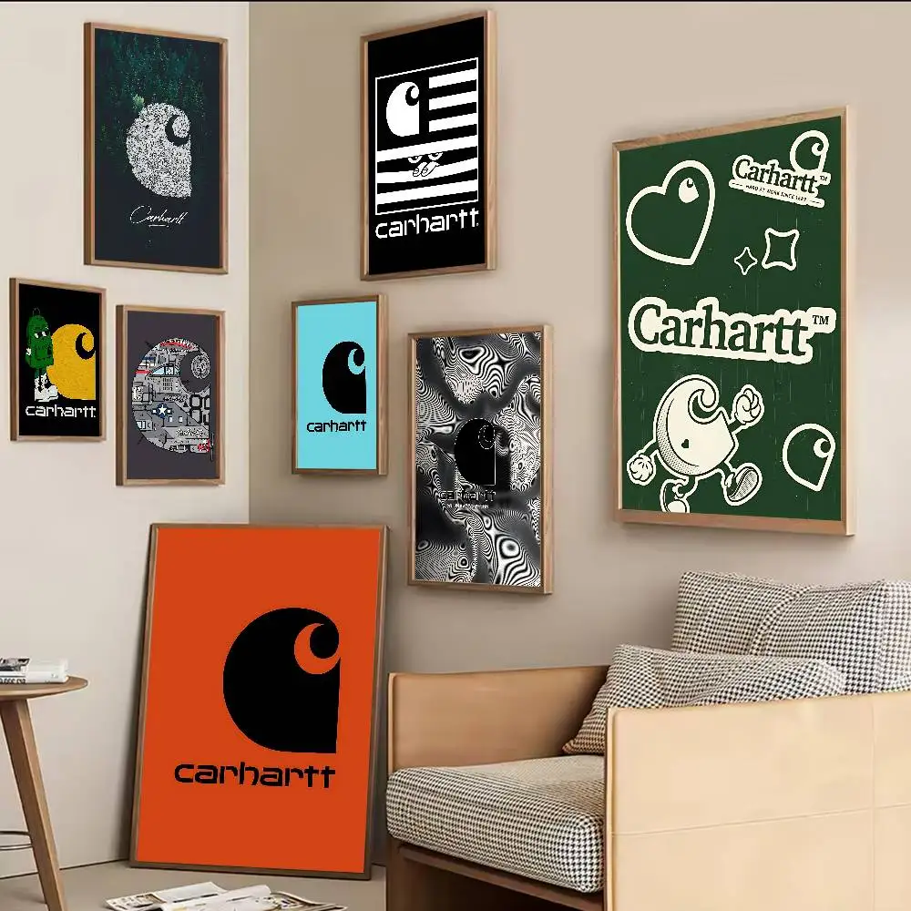Фото Винтажные постеры C-Carharttes LOGO Classic: декор для дома, бара, кафе в скандинавском стиле №3