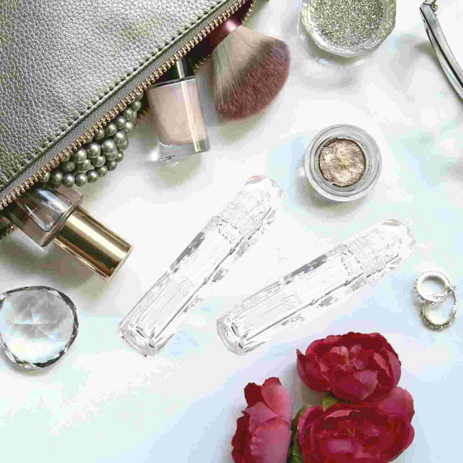 

Lip Gloss Balm Empty Containers Container Bottlestubes Bottle Transparent Clear Diy Tube Refillable Mini Travel Mascara Lipstick