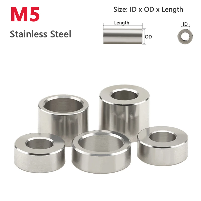 

GooBetter М5 шайбы из нержавеющей стали без резьбы 10 шт.