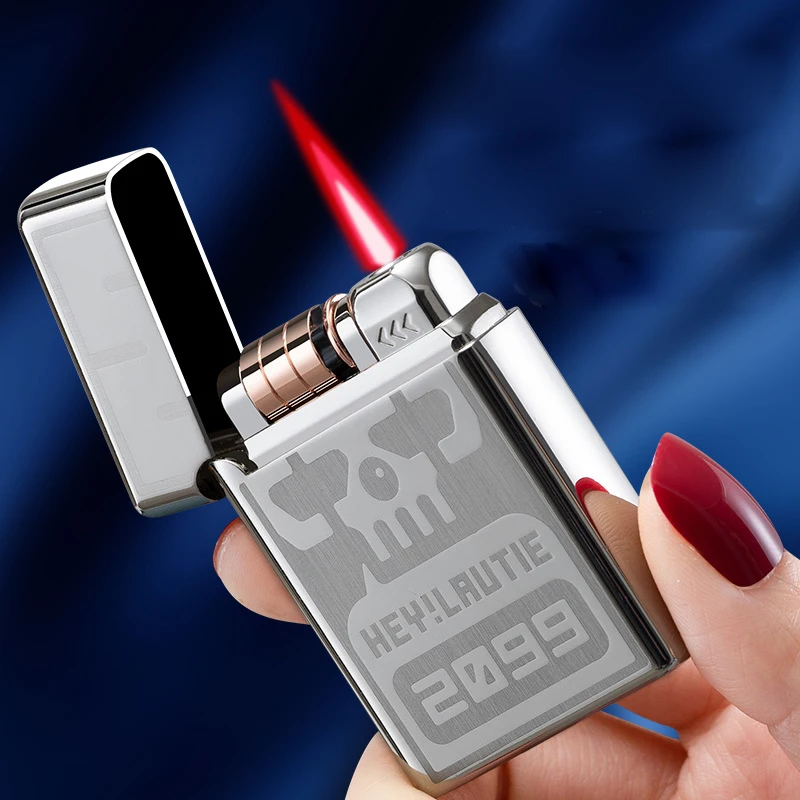 

Portable Metal Induction Ignition Cigarette Lighter Men's Boutique Gift Butane Gas Lighter Windproof Lighter Unusual Lighters
