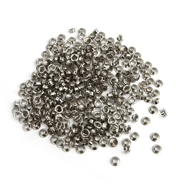 

100 комплектов 4 мм латунные проушины с шайбой ремесло ремонт проушины круглые проушины для обуви сумки одежды ремень шляпы 4 мм люверсы