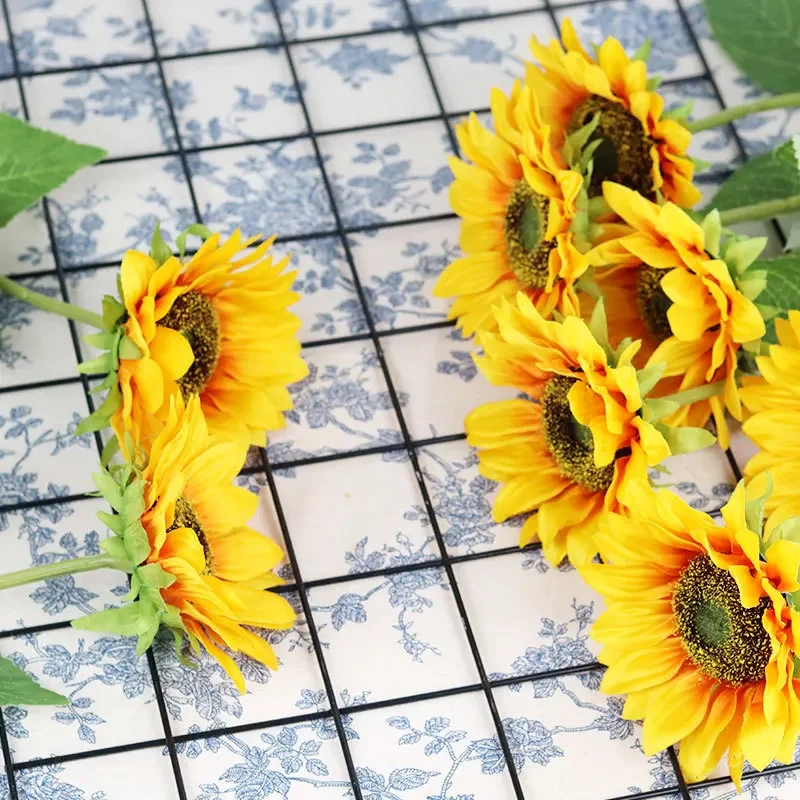 Искусственные Подсолнухи искусственные цветы реквизит для фотосъемки свадебные