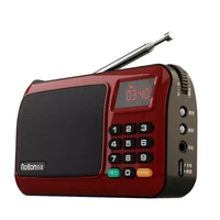 rolton w405 mini fm radio speaker music player tf card usb for pc ipod phone with led display