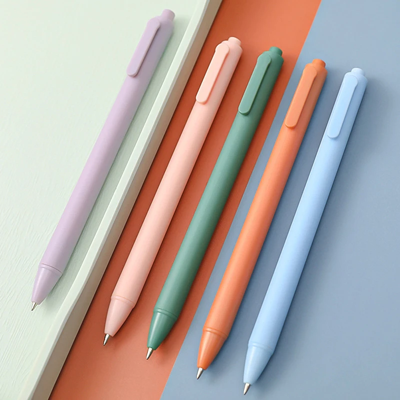 

Macaron Black Ink Quick Dry Signing Pen for Student School Stationery Office Kids School Supplies Stationary
