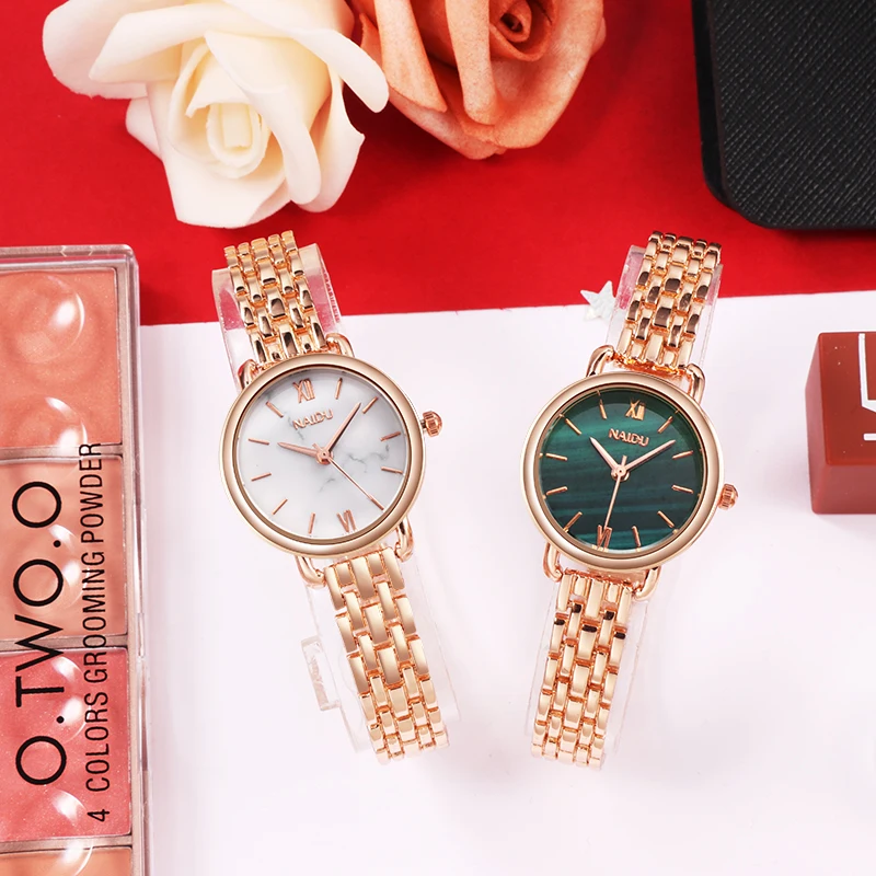 Fashion Rose Gold Woman Watch Luxury Stainless Steel Ladies Watches Small Dial Elegant Female Quartz Bracelet Wristwatch reloj enlarge