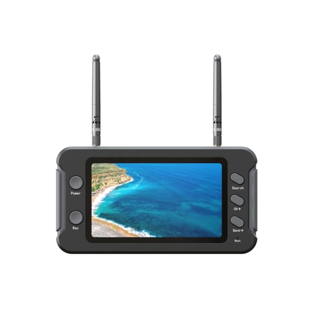 Фото 4,3-дюймовый 5,8-G FPV-монитор с DVR 40CH 800x480 IPS HD-экран 16:9 NTSC/PAL Автоматический поиск видеозапись 1200 мАч для RC FPV Drone №3
