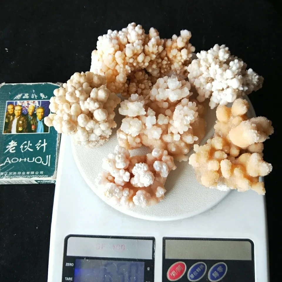Clearance 1Kg Pure Natural White Crystal Cluster Yellow Stalactite Crystal Stone Strange Stone Crystal Flower Karst Cave Decorat