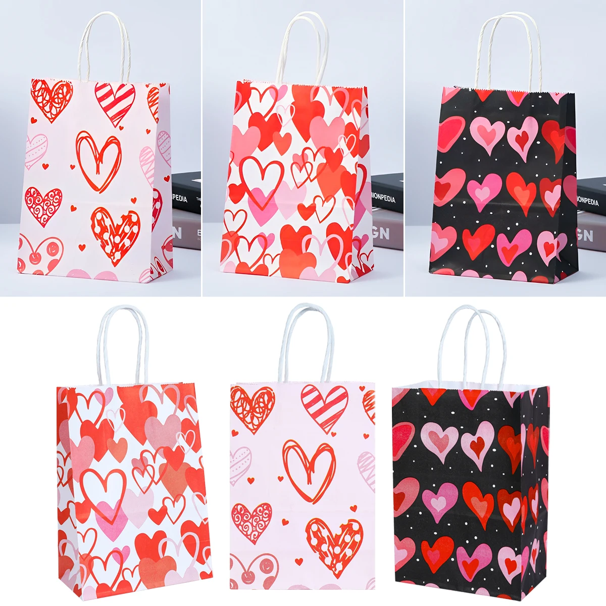 

Красный розовый Подарочный пакет для влюбленных для вечерние Святого Валентина