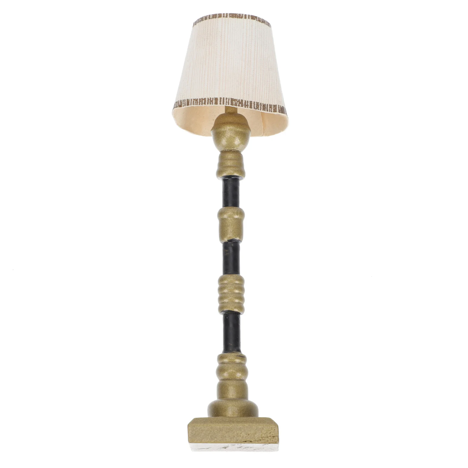 

Floor Lamp Small Decor Mini House Resin Model Scene Christmas Decorations Prop Realistic Ornament Lantern