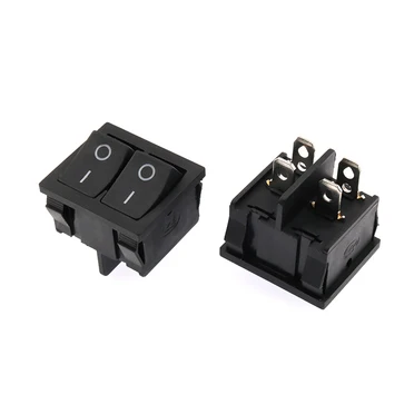 

KCD5 21x24 мм 21*24 мм Rocker комплект переключателей 4 Pin 6Pin 2 позиции 3 позиции 15A/250VAC ВКЛ-ВЫКЛ-вкл