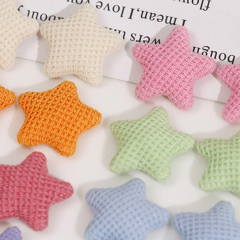 WFFNNKC 10 шт. цветных вязаных звезд украшения с плоской спинкой швейные пуговицы для
